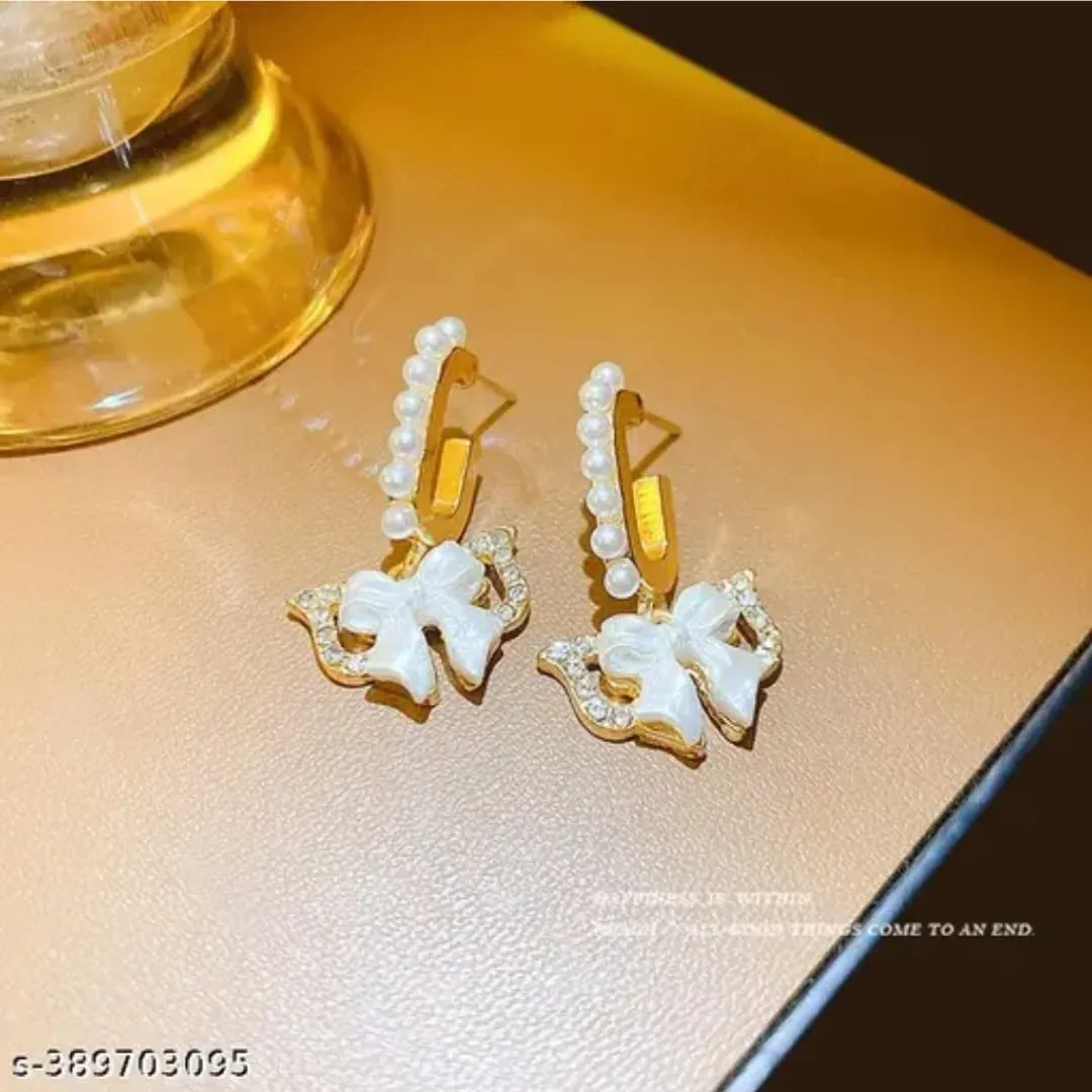 Desired Bow Hoop Earrings (E178)