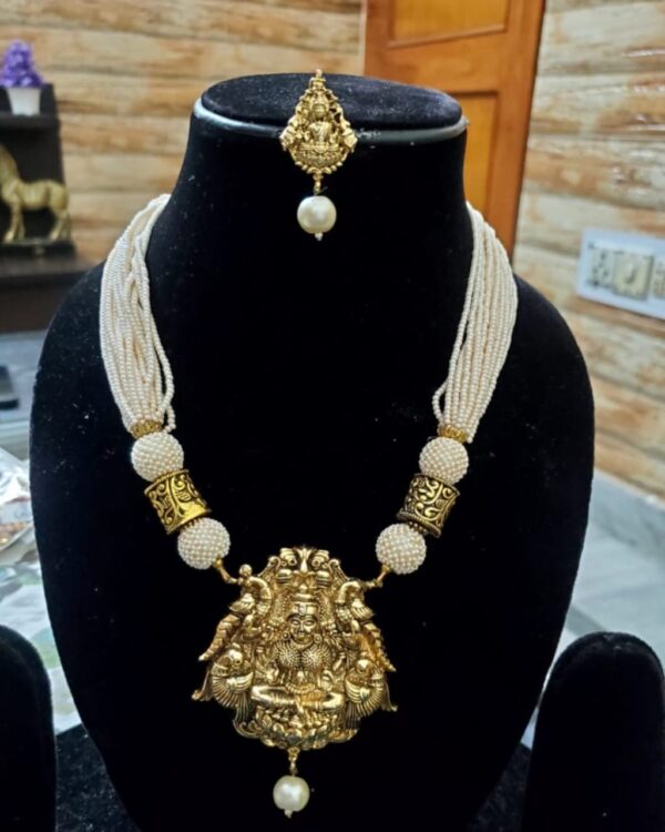 God Idol Necklace Set with Earrings (P001)